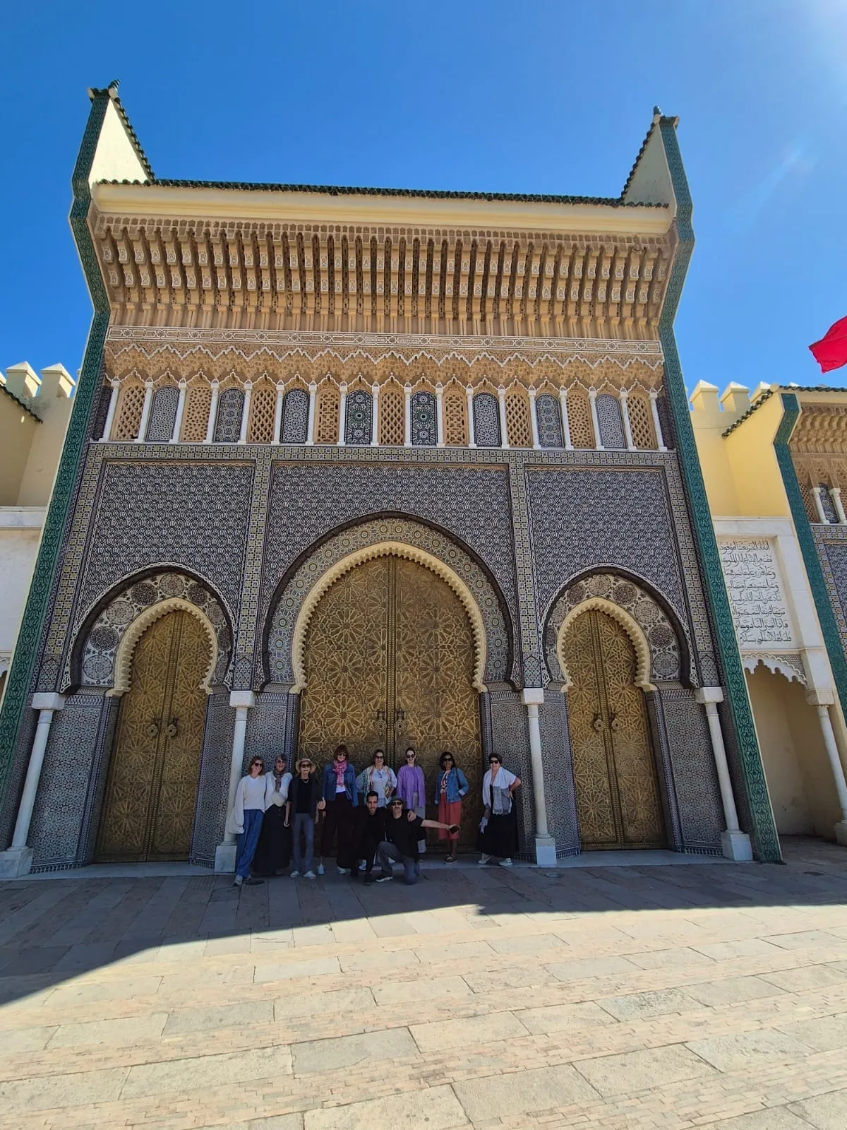 Portões dourados do Palácio Real de Fes, Marrocos