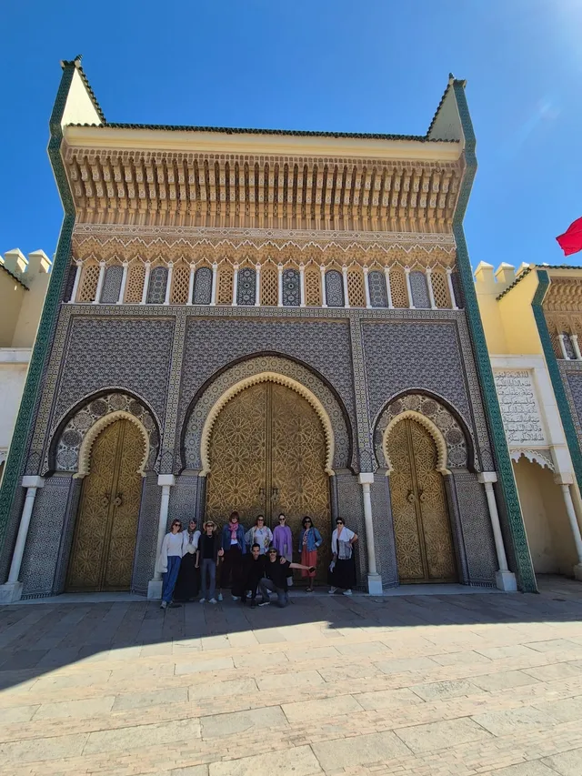 Portões dourados do Palácio Real de Fes, Marrocos