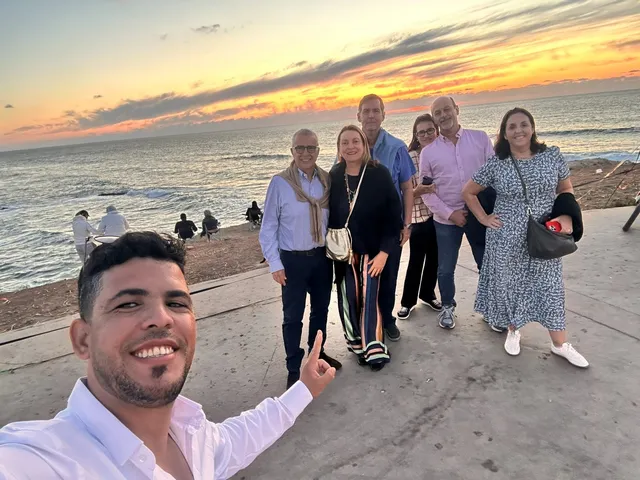 Kasbah dos Oudaias em Rabat com o rio Bou Regreg, Marrocos